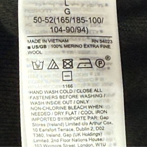 Banana Republic Men’s Italian Merino Wool 1/4 Zip Sweater Dark Forrest Green L - Picture 6 of 7